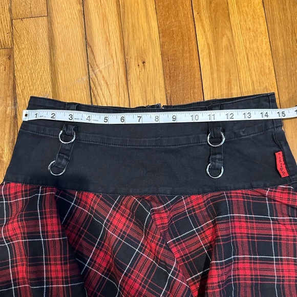 Vintage Tripp NYC Black and Red Plaid Mini Skirt - Picture 4 of 6